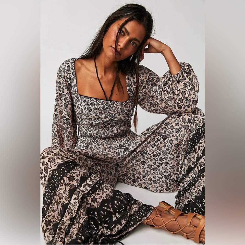 New Free People Size Medium Forever Timeless Soulmate Jumpsuit